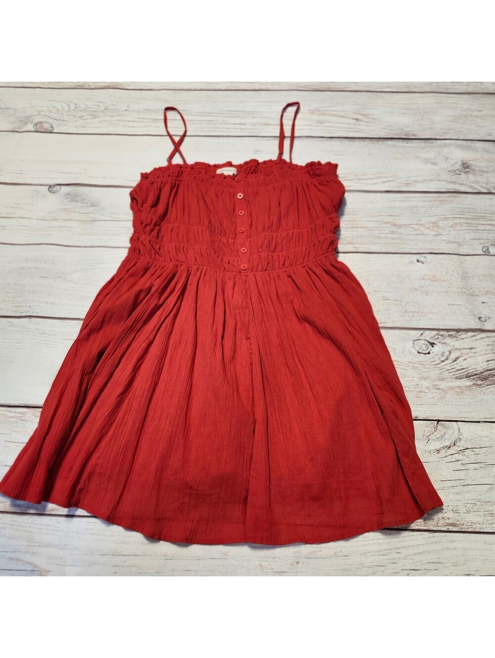 Aeropostale Red Sleeveless Button-Front Dress XL NWT